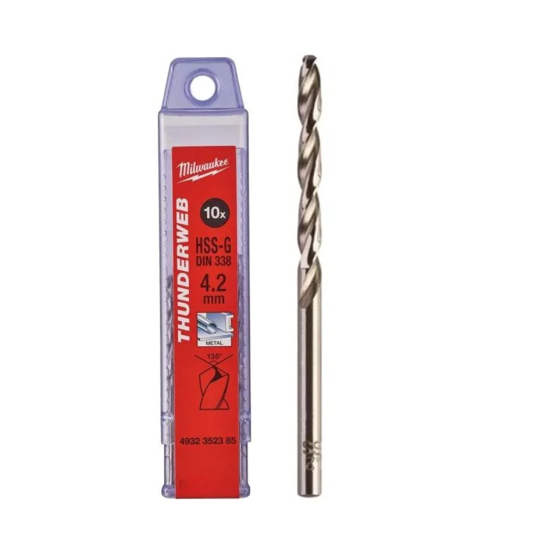 Milwaukee HSS-G Thunderweb D338, 4.2x75mm, 10pcs.