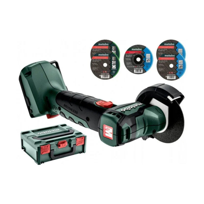 Cordless angle grinder METABO CC 18 LTX BL, 600349840, 18 V, 76 mm