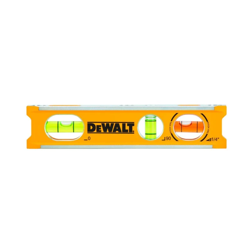 DeWalt aluminium spirit level DWHT42525-0, 165 mm