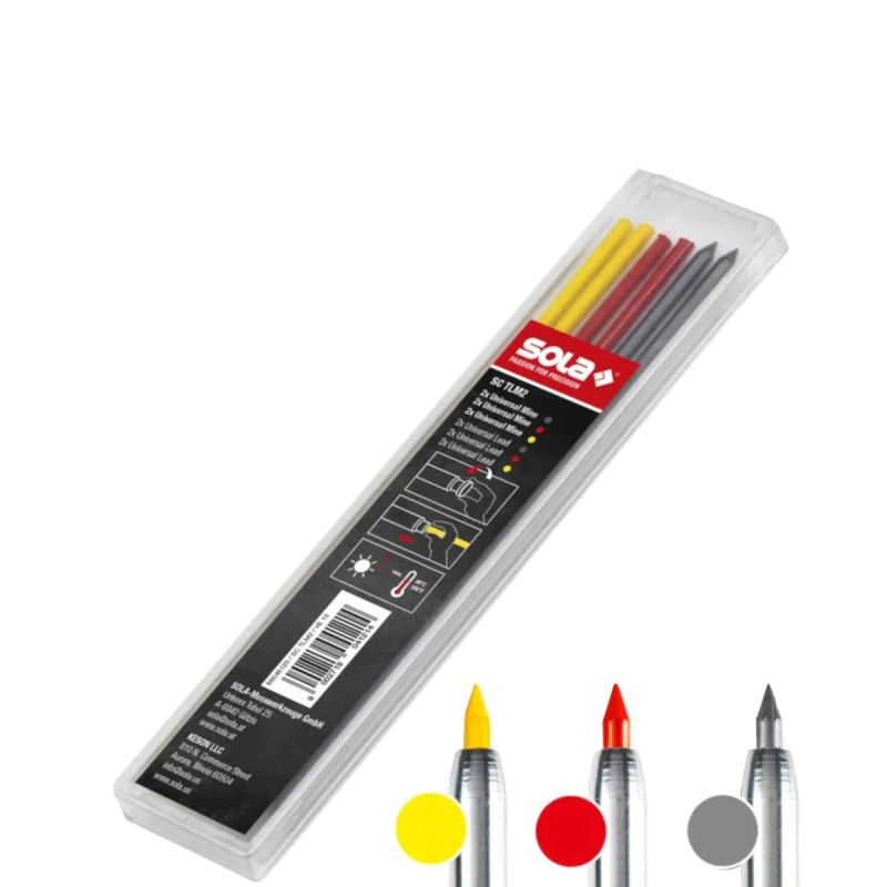Colored graffiti for carpenter pencil Sola TLM EM F, 66046120, 6 pcs