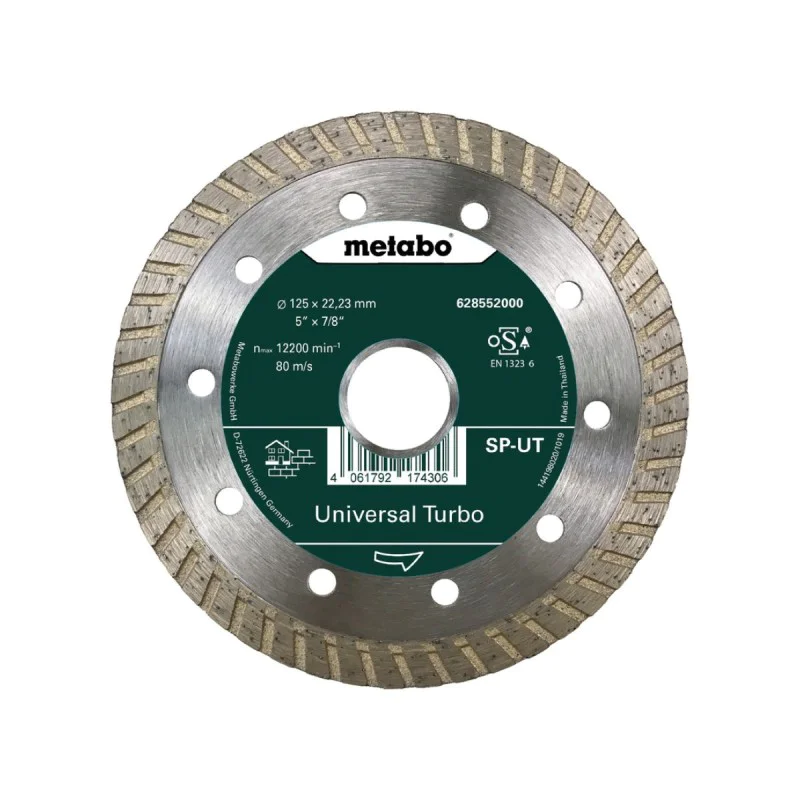 Concrete diamond blade METABO SP-UT, 628552000, 125 x 22.23 mm