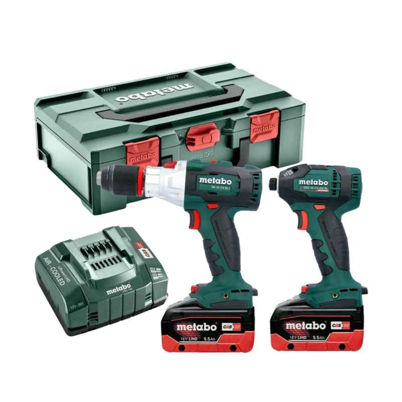 Cordless wrench and drill set Metabo 685184000, 18 V, 200 Nm