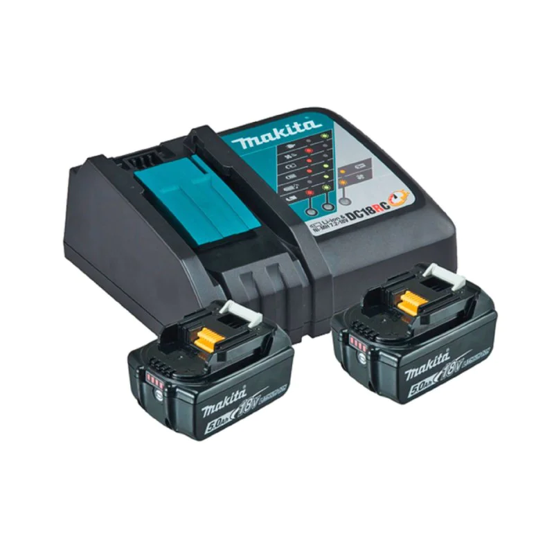 Makita battery and charger set 197570-9, 18 V, 5.0 Ah