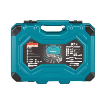 Комплект инструменти и накрайници Makita E-08458, 1/4-1/2 ", 87 бр