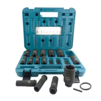 Комплект ударни вложки Makita B-52308, 14 бр, 1/2", 81 мм
