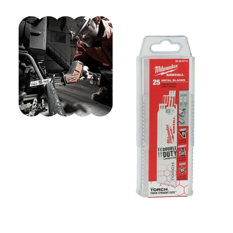 Milwaukee Metal Cutting Knife 48008788, 230mm, Bi-Metal, 25pcs.