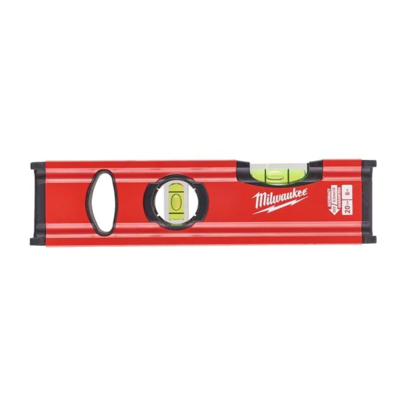 Milwaukee aluminium spirit level with magnet 4932478897, 200 mm