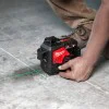 Milwaukee M12 3PLKIT-401P 3-Line Laser Level Set, Green, 360°, 4 Ah