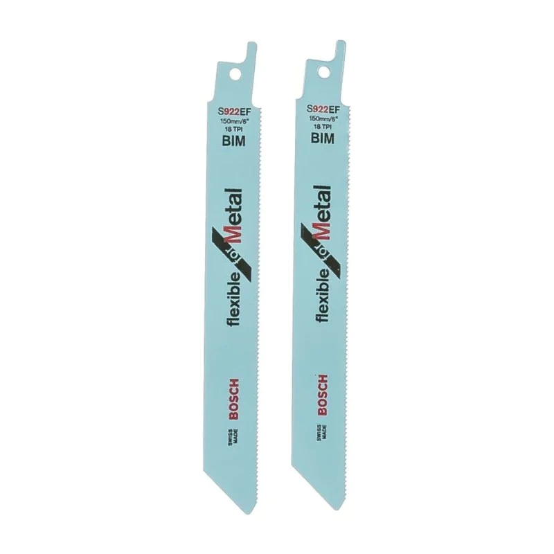 Bosch sabre saw blade for metal 2608656038, S 922 EF, 150 mm, 2 pcs