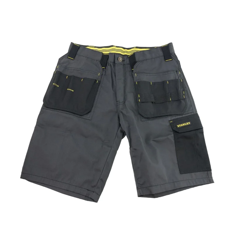 Work trousers STANLEY STW40018-014-34, Lincoln Shorts Grey/Black 34