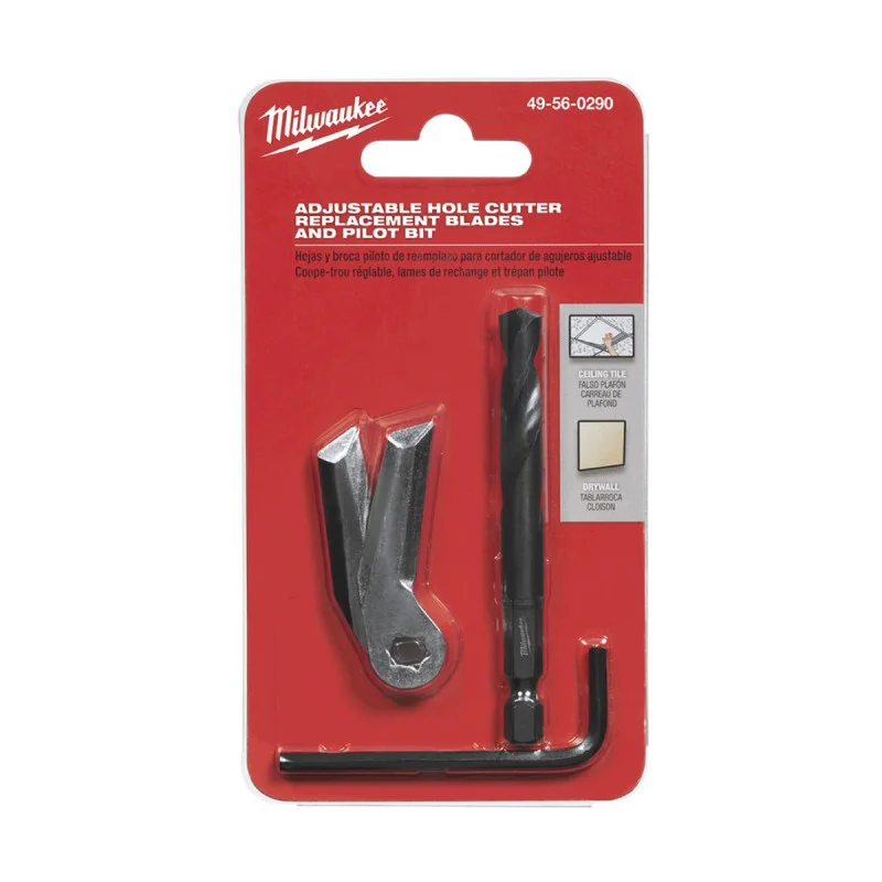 Replacement blade and drill bit for Milwaukee drywall corners 49560290