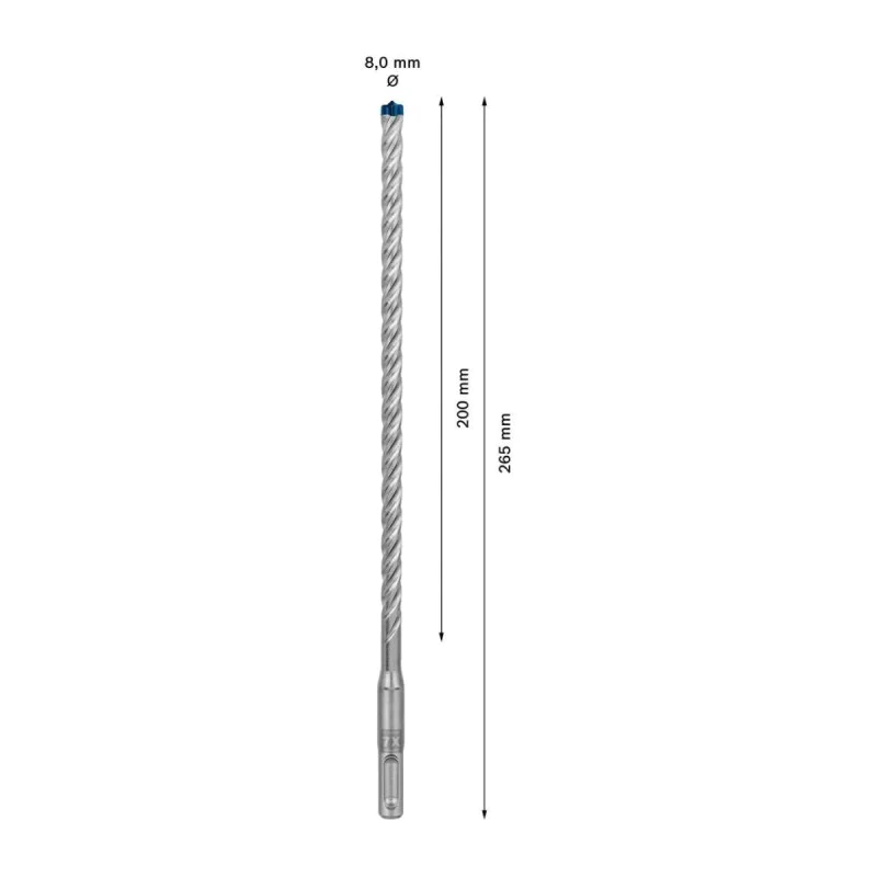 Concrete drill BOSCH 2608900090, SDS plus-7X, 8x200x265mm