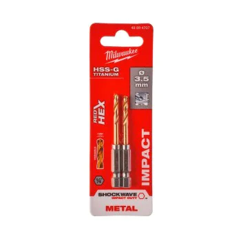 Metal drill Milwaukee 48894707, 3.5 x 25 mm, 2 pcs