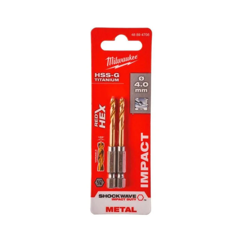Metal drill Milwaukee 48894708, 4 x 26 mm, 2 pcs