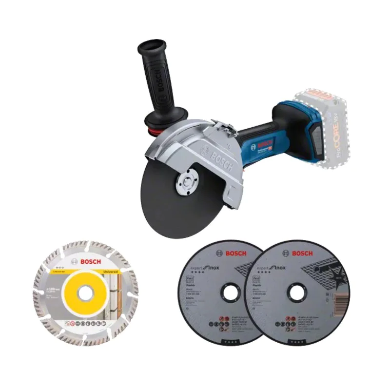Cordless angle grinder BOSCH GWS 18V-180 P PROFESSIONAL, 18 V, 180 mm