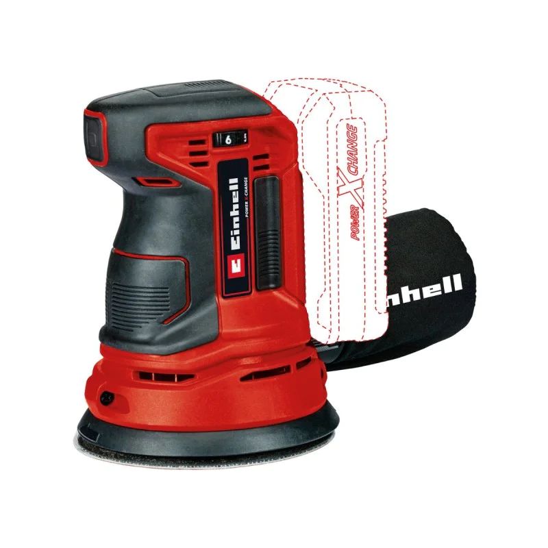 Cordless eccentric grinder Einhell TE-RS 18 Li - Solo Power X-Change, 18 V, 125 mm
