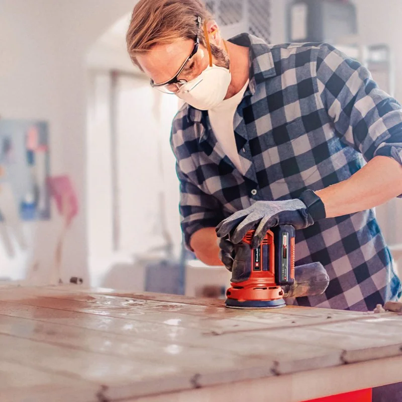 Cordless eccentric grinder Einhell TE-RS 18 Li - Solo Power X-Change, 18 V, 125 mm