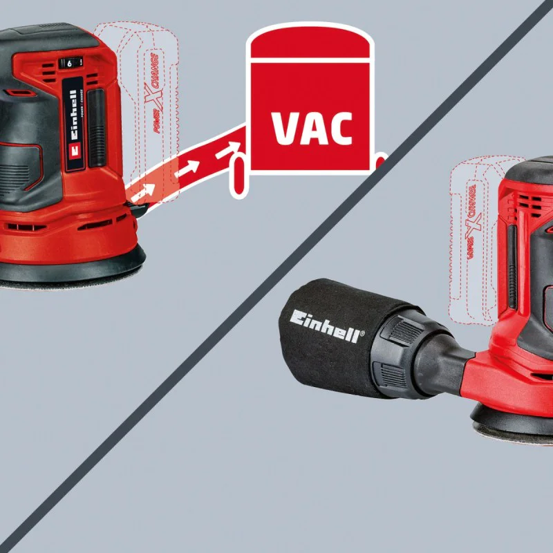 Cordless eccentric grinder Einhell TE-RS 18 Li - Solo Power X-Change, 18 V, 125 mm