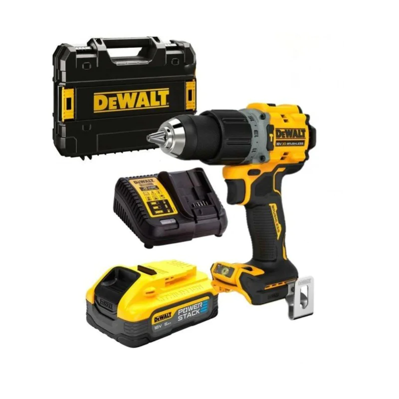 Cordless impact driver DeWalt DCD805H1T, 18V, 90Nm