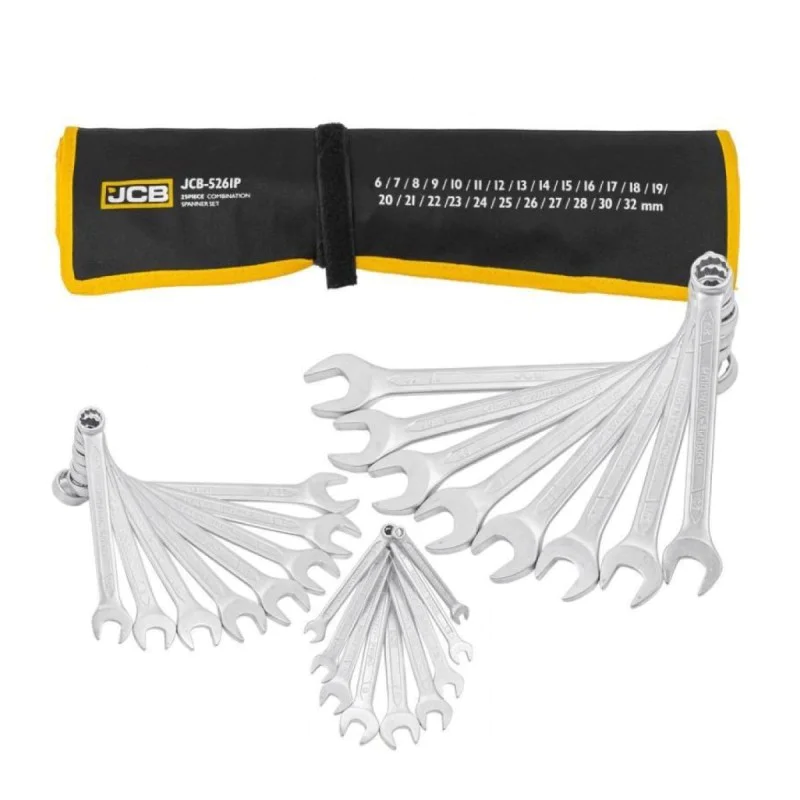 Set of star wrenches JCB-5261P, 25 pcs, 6-32 mm