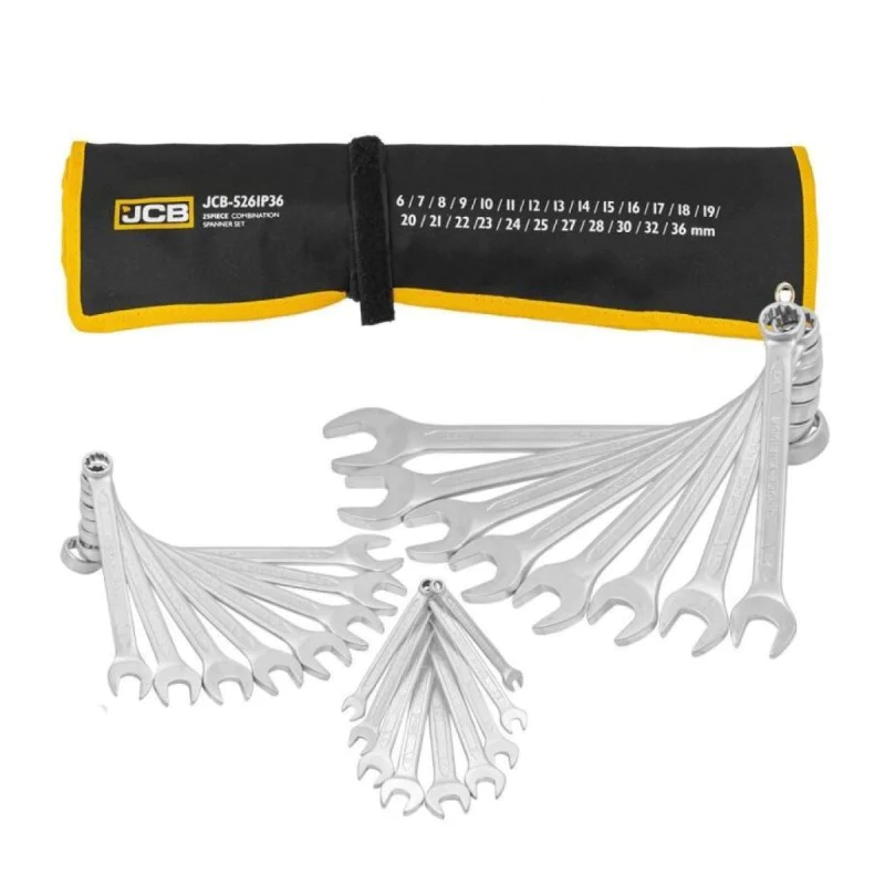 Set of wrenches JCB-5261P36, 25 pcs, 6-36 mm