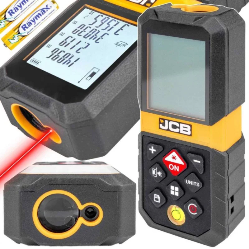 JCB LDM-65 laser tape measure, 65 m, LCD