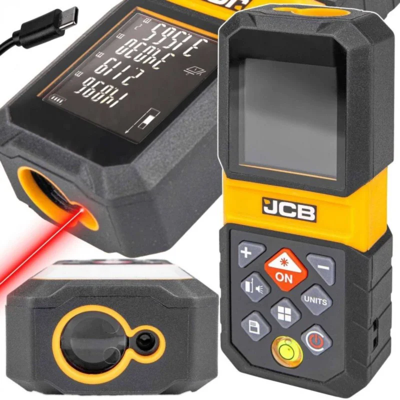 JCB LDM-80 laser tape measure, 80 m, LCD