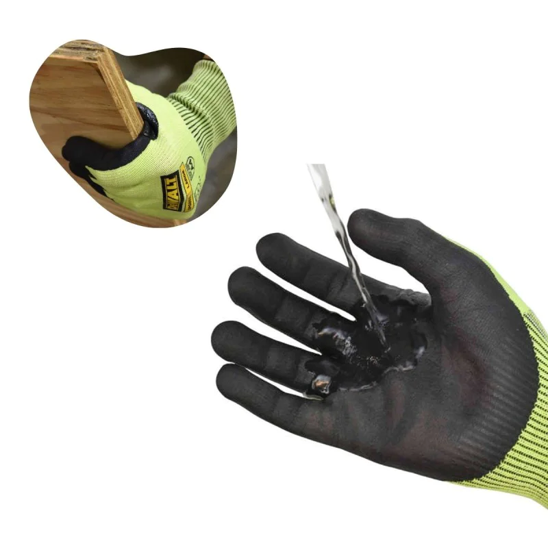 Gloves DEWALT DPG855L EU, five fingers, HPPE-poly/fiberglass