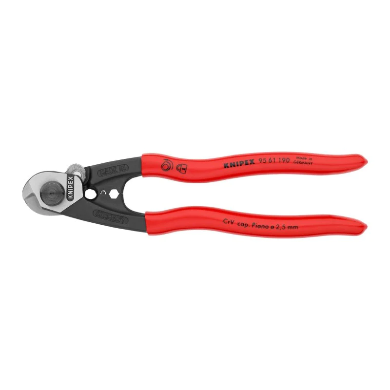 Knipex wire rope cutter pliers 95 61 190, 190 mm