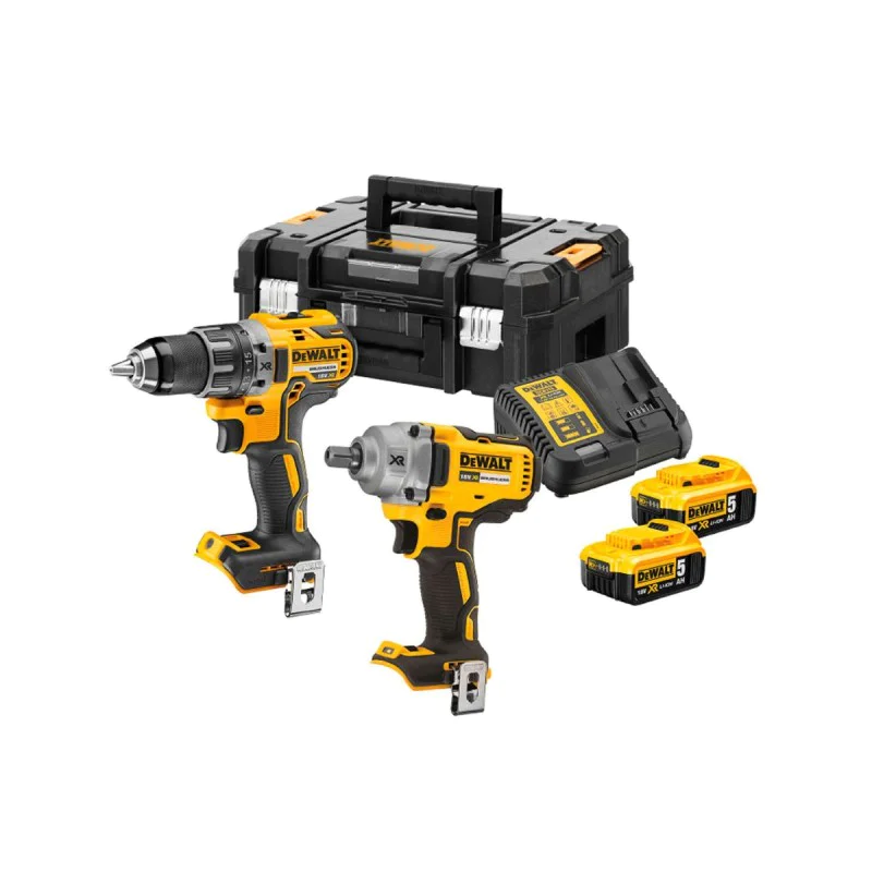 Cordless screwdriver set Dewalt DCK2077P2T, 18V, DCD791, DCF894