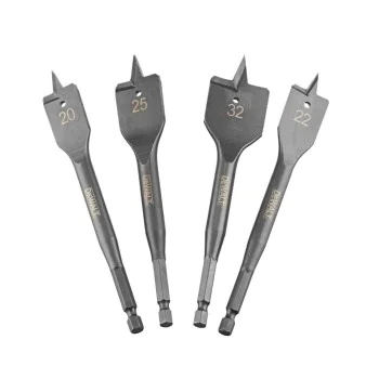 Комплект плоски свредла за дърво Dewalt DT4797-QZ, 4 бр, 1/4"