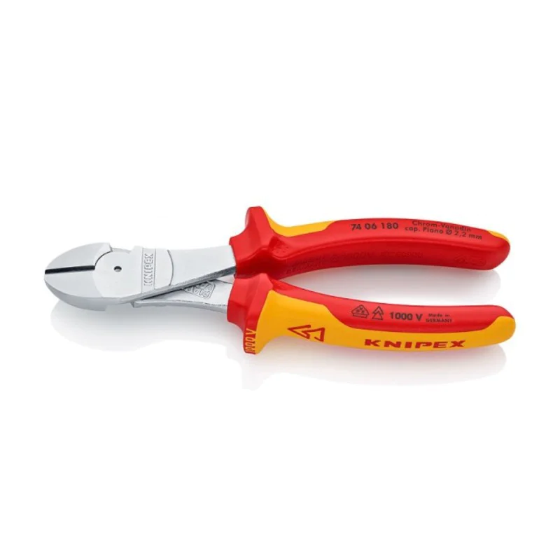 Side cutter pliers with insulation Knipex 74 06 180, 180 mm, VDE