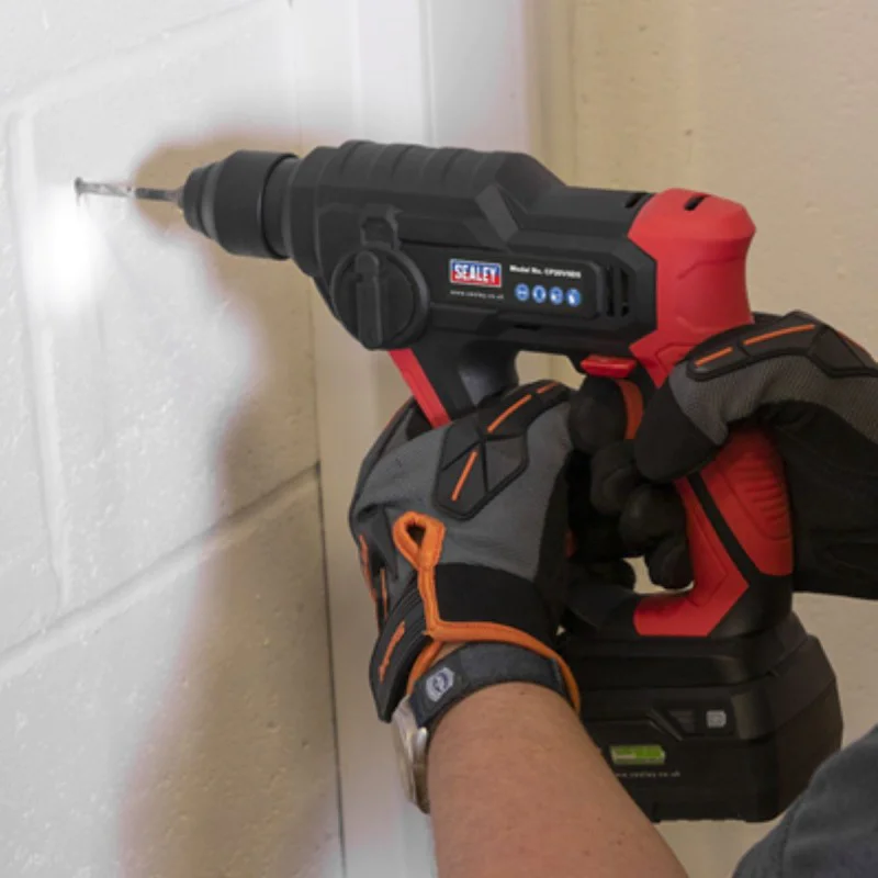 Cordless drill Sealey CP20VSDSKIT, 20 V, SDS Plus