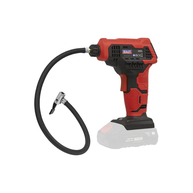 Cordless tyre pump Sealey CP20VAP, 20 V, 7 bar