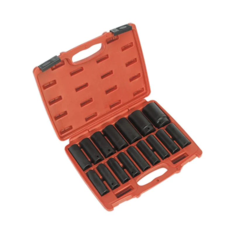 Set of Sealey AK5816M impact sockets, 16 pcs, 1/2