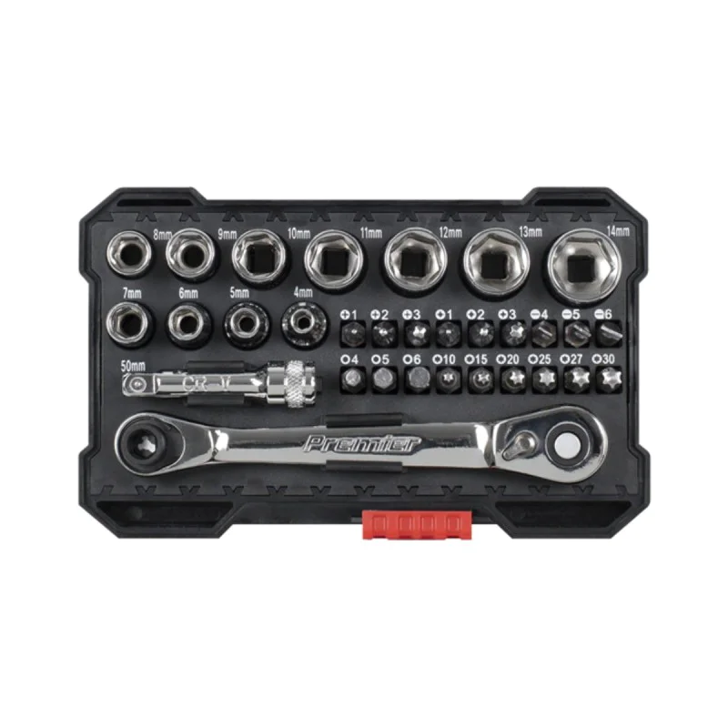 Sealey AK2111 sockets and bits set, 31 pcs, 1/4