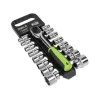 Sealey S01245 ratchet socket set, 17 pcs, 1/2