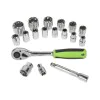 Sealey S01245 ratchet socket set, 17 pcs, 1/2