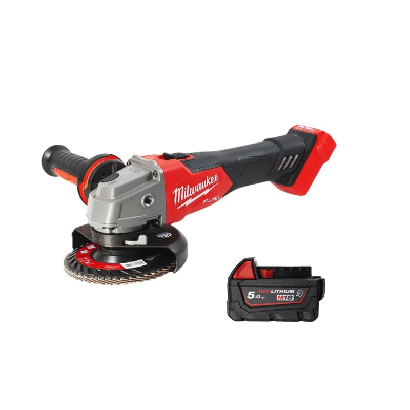 Cordless angle grinder Milwaukee M18FSAG125X-0, 18V, 125mm + Battery 5Ah