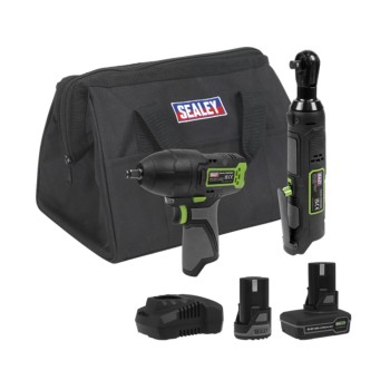 Комплект акумулаторни машини Sealey CP108VCOMBO6, 10.8V