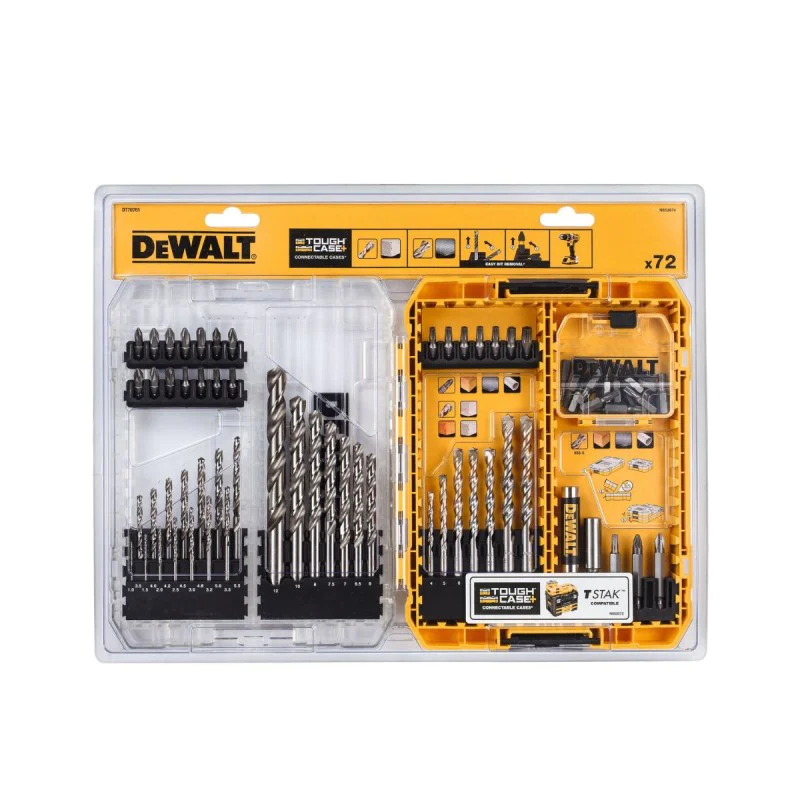 Set of bits and drill bits Dewalt DT70761, 72 pcs