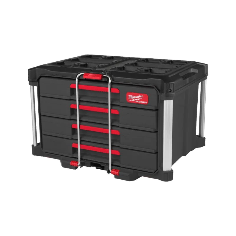 Milwaukee Tool Case with Drawers 4932493189, 4 Drawers, PACKOUT