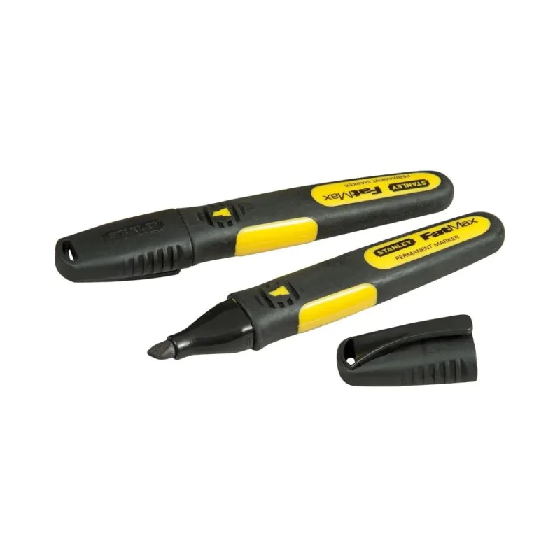 Permanent markers Stanley 0-47-314, black, 2 pcs