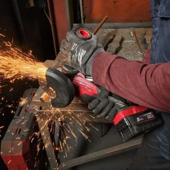 Комплект акумулаторен ъглошлайф Milwaukee M18FSAG125XB100P-502P, 18V, 125мм