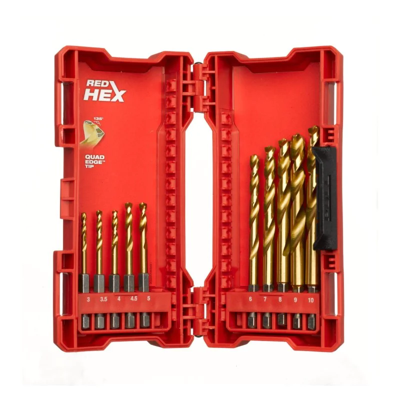 Milwaukee metal drill bit set 4932493865, 10 pcs, 1/4