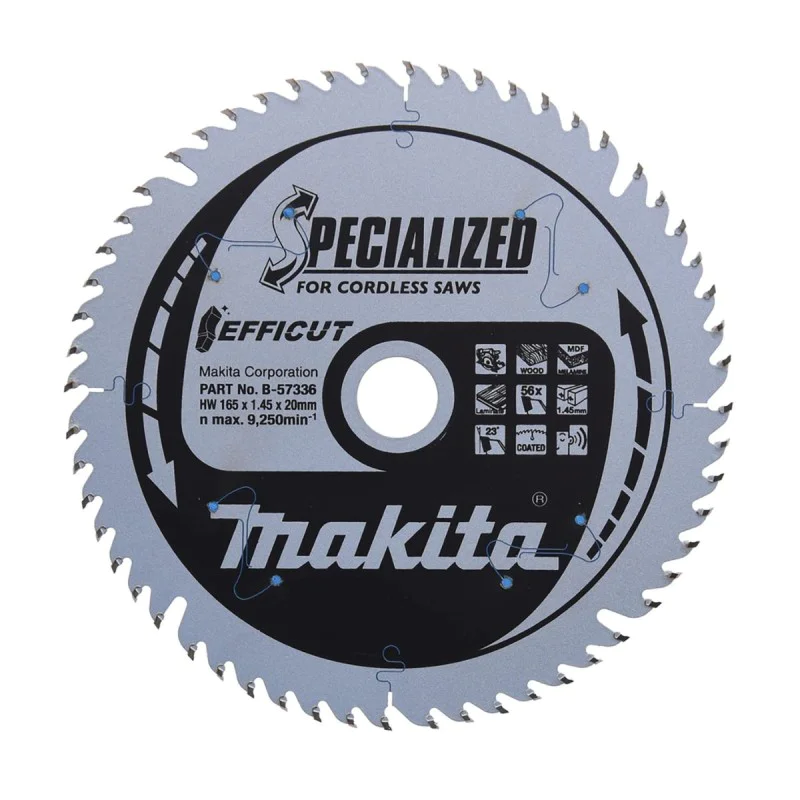Makita wood circular saw blade B-57336, 165x1.45 mm, 56T