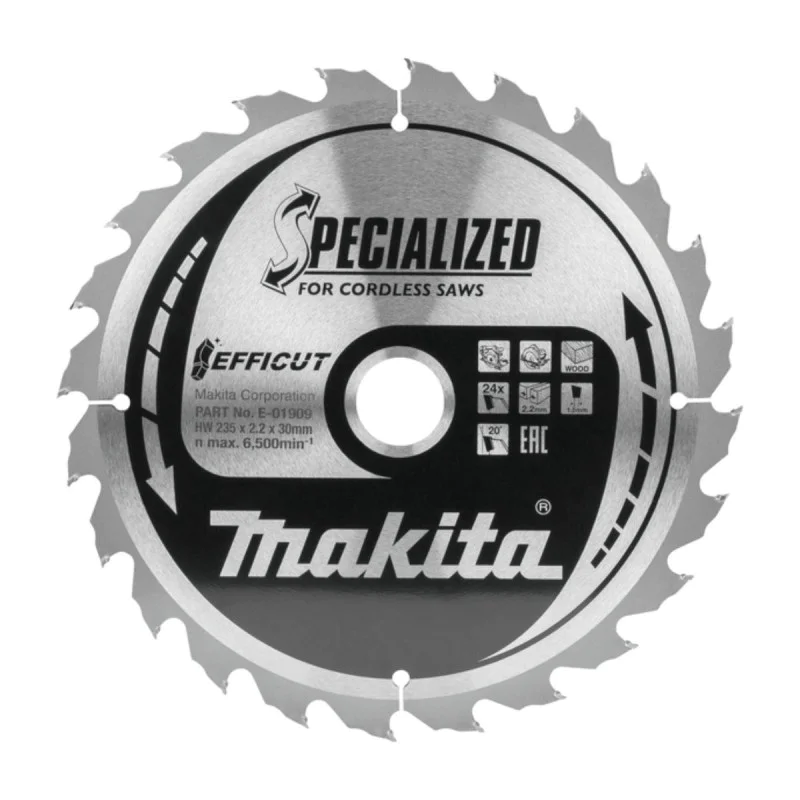 Makita wood saw blade E-01909, 235x2.2 mm, 24T