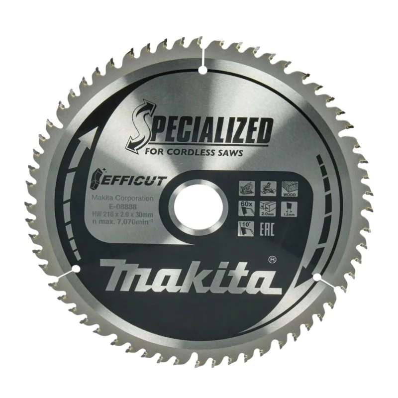 Makita wood saw blade E-08888, 216x1.5 mm, 60T