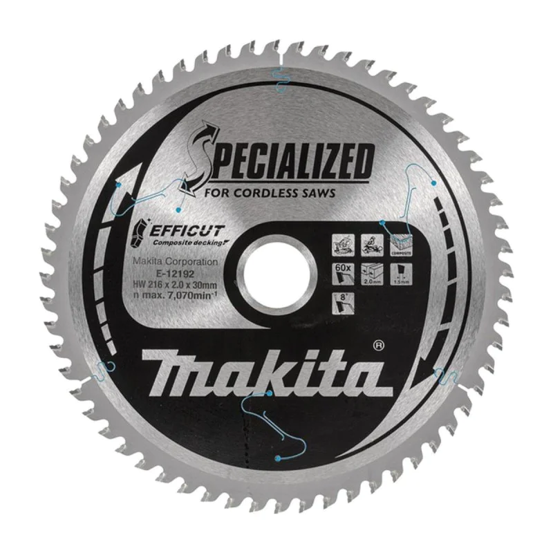 Makita decking saw blade E-12192, 216x2 mm, 60T
