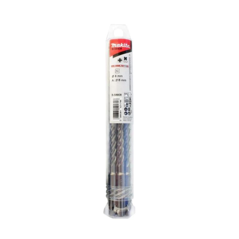 Makita B-58908 concrete drill set, SDS-plus, 5 pcs, 8 x 215 mm